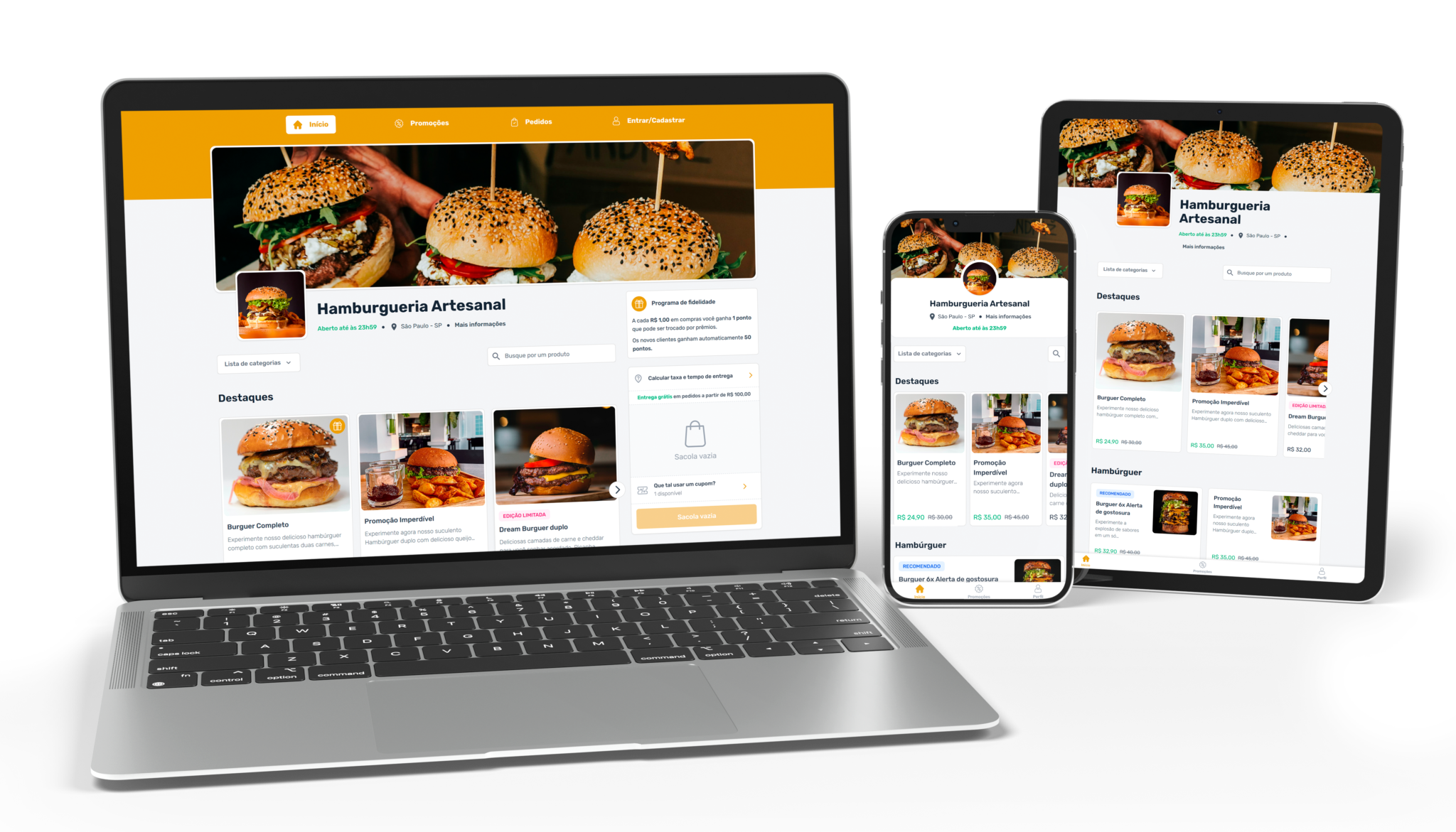 Cardápio Digital para seu Restaurante e Delivery